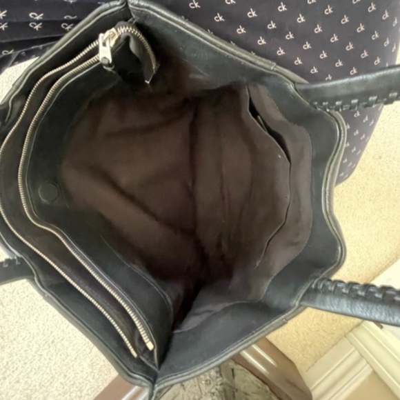 All Saints Black East To West Leather Tote - Picture 2 of 4